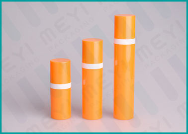Orange PP Airless 15ml 50ml 30ml Bơm hình trụ Xi lanh cho mỹ phẩm