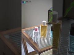 Logo tùy chỉnh chai nước hoa thủy tinh Crimp bơm phun đóng gói trong nhiều hình dạng màu sắc 30ml-100ml