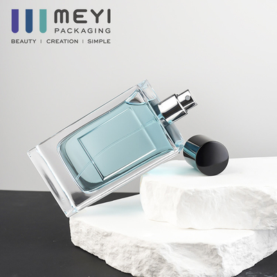3,4 Oz Chai nước hoa hình vuông rỗng có thể đổ đầy lại Vàng bạc không thể đổ