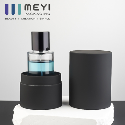 Chai nước hoa trong suốt hình trụ rỗng có nắp từ tính 50 Ml có hộp quà tặng