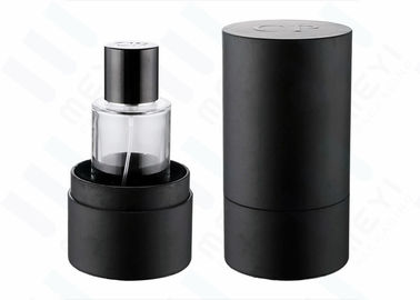 Chai nước hoa thủy tinh mini 50ml có nắp nước hoa màu đen và hộp đen
